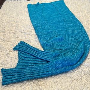Crocheted Mermaid Tail Blanket